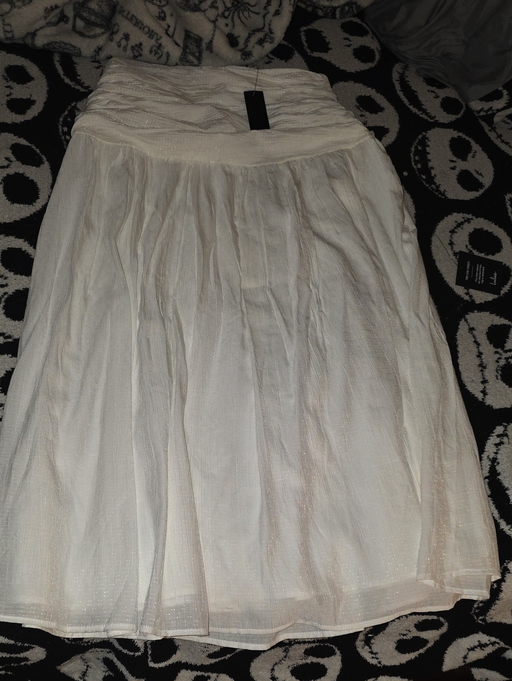 Lulus - White Pleated Women's Skirt (L) NWT